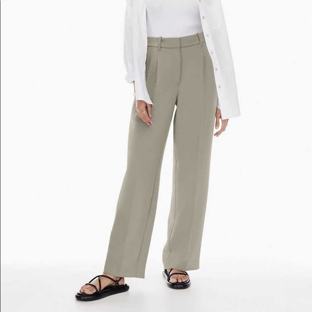 Aritzia Wilfred Effortless Pant in Grey Taupe